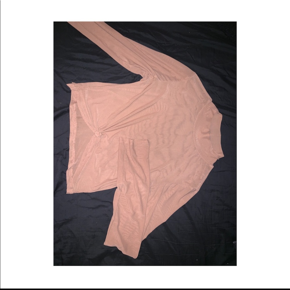 mesh cropped tee